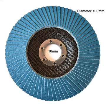 Roue à volet abrasive d&#39;oxyde d&#39;aluminium pour l&#39;acier inoxydable